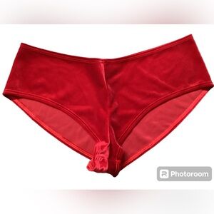 Red velvet panty. Sz M/L . NWOT